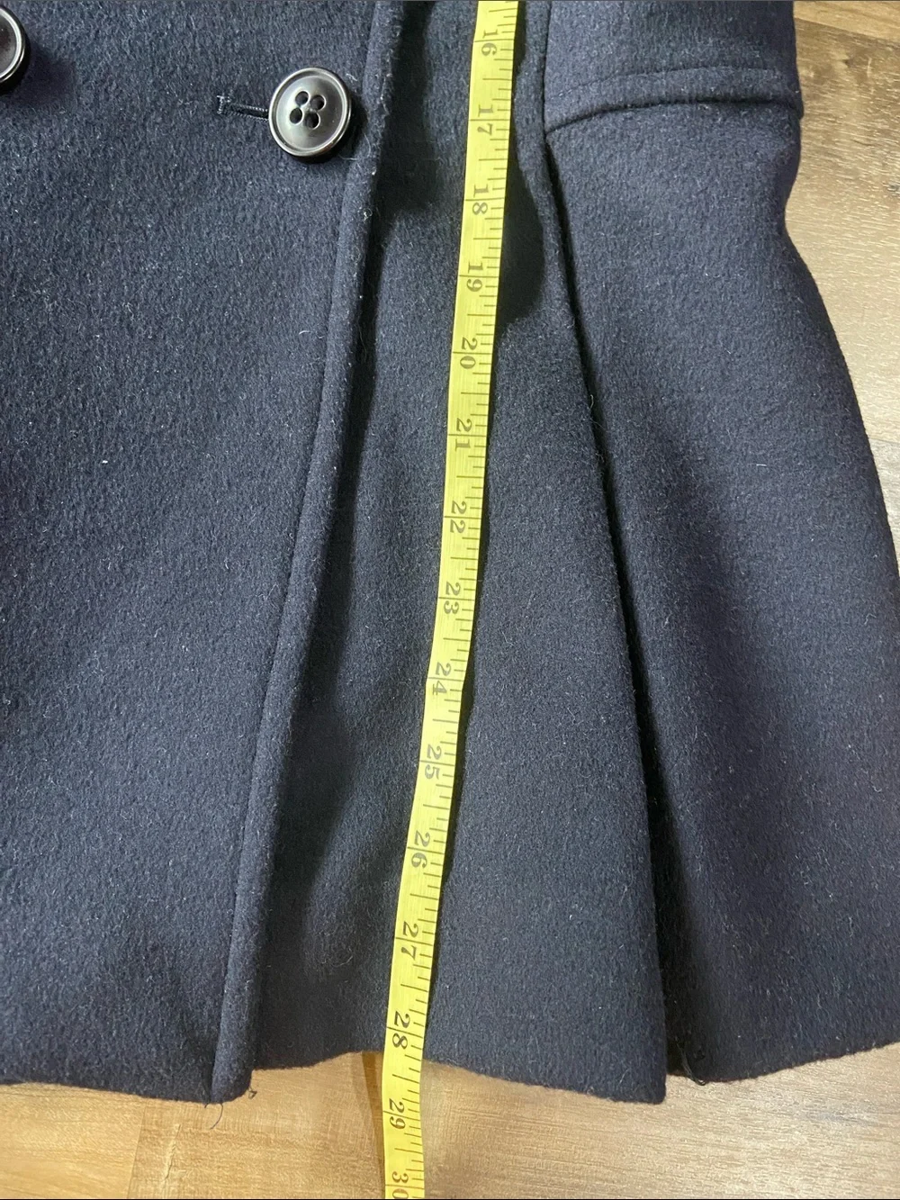 Jonathan Michael Classic Navy Wool Coat - Timeless Tailored Style